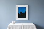 Mondnacht by Karl Wiener – Modernist Nocturnal Landscape Art Print