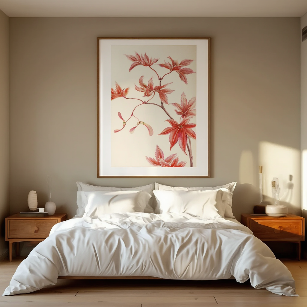 Megata Morikaga – Branch of Momiji Maple Tree | Art Print