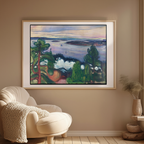 Train Smoke – Edvard Munch (1900) | Expressionist Landscape Art Print - Hakyarts