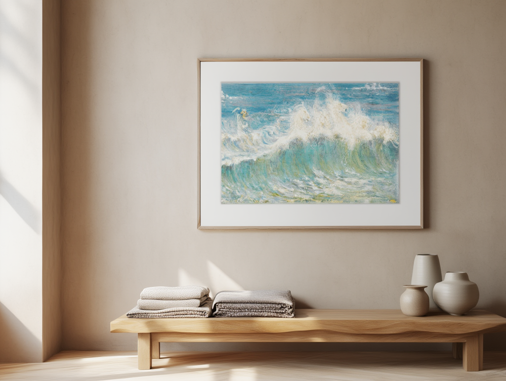 Neptune’s Horses by Walter Crane, 1910 – Mythological Pre-Raphaelite Masterpiece - Hakyarts