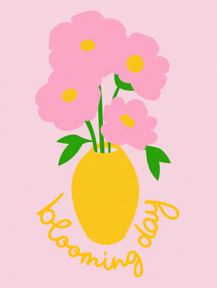 5 Geometric Vase & Wildflower Prints – Modern Minimalist Wall Art for Living Room, Kitchen & Office Decor