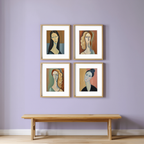 Modigliani Elegance – Mix & Match Fine Art Print - Hakyarts