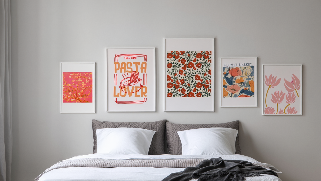 Bloom & Color: 5 Dopamine-Inspired Flower Market Prints