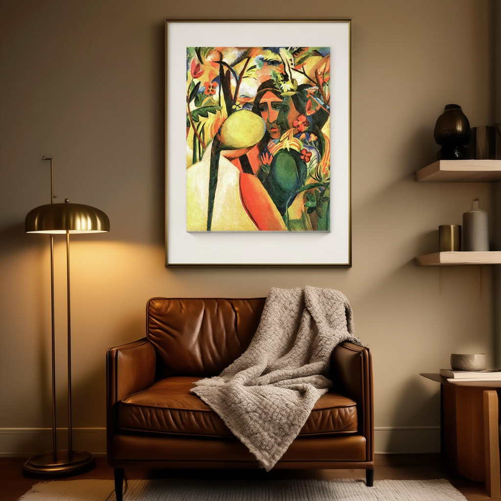 Indians by August Macke – Expressionist Art Print