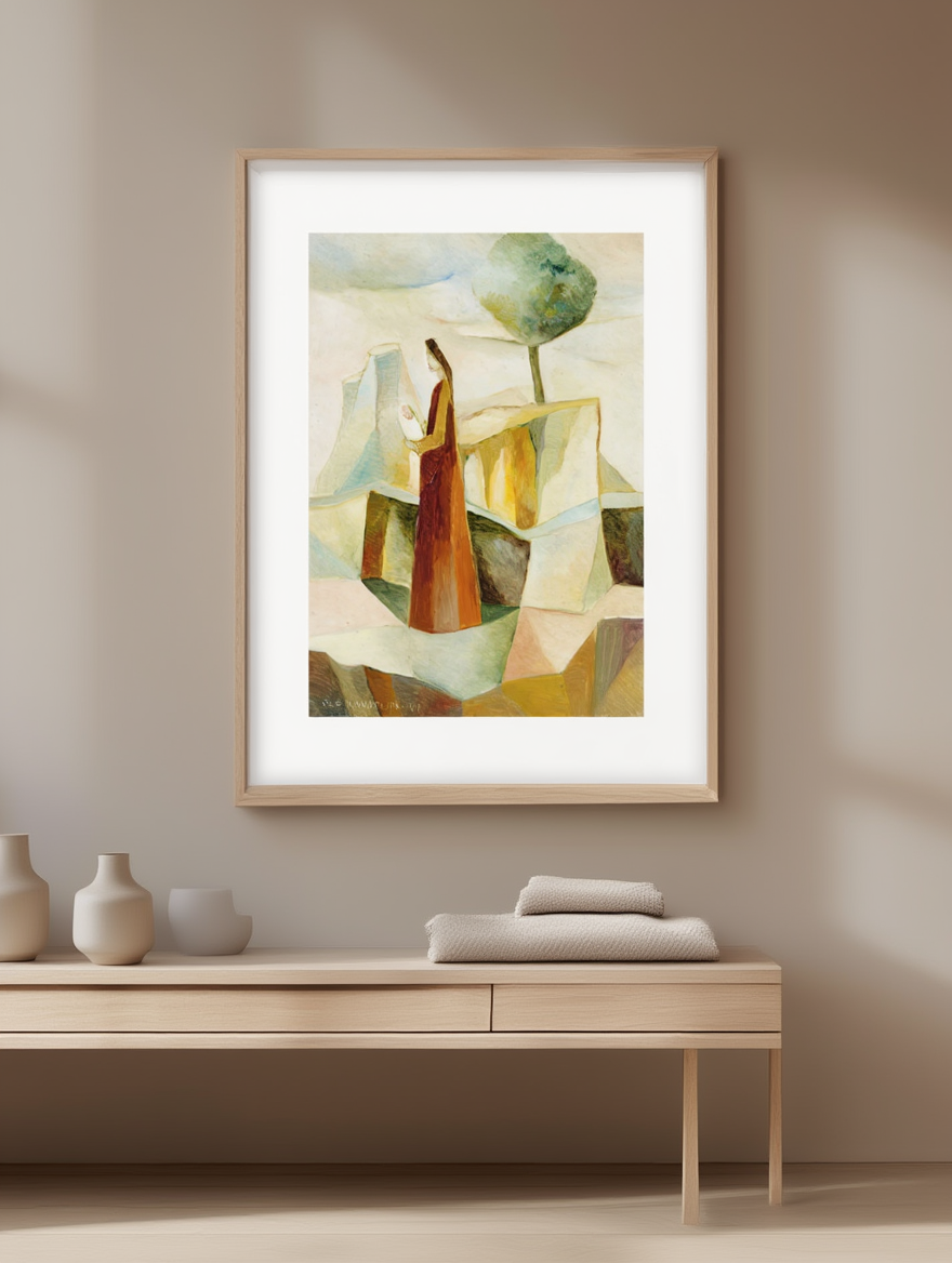 Abstract Colourful Art Print – Modern Vibrant Wall Art Poster