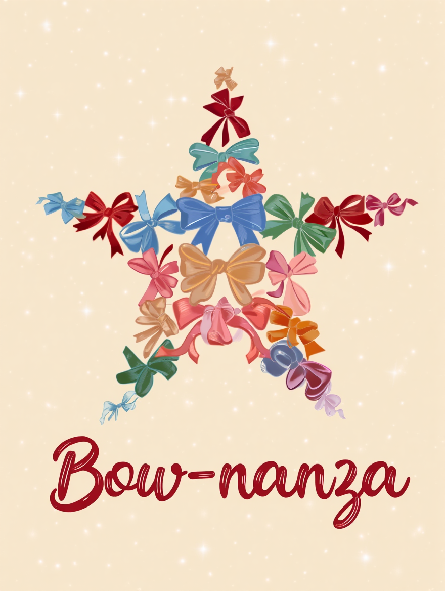 Bow-nanza – Holiday Decoration Poster