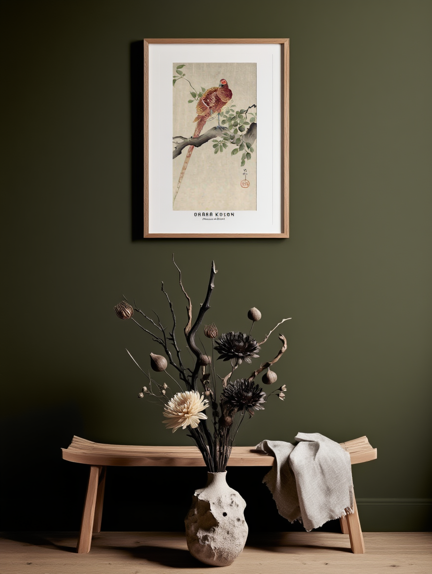 Ohara Koson - Pheasant in Branch