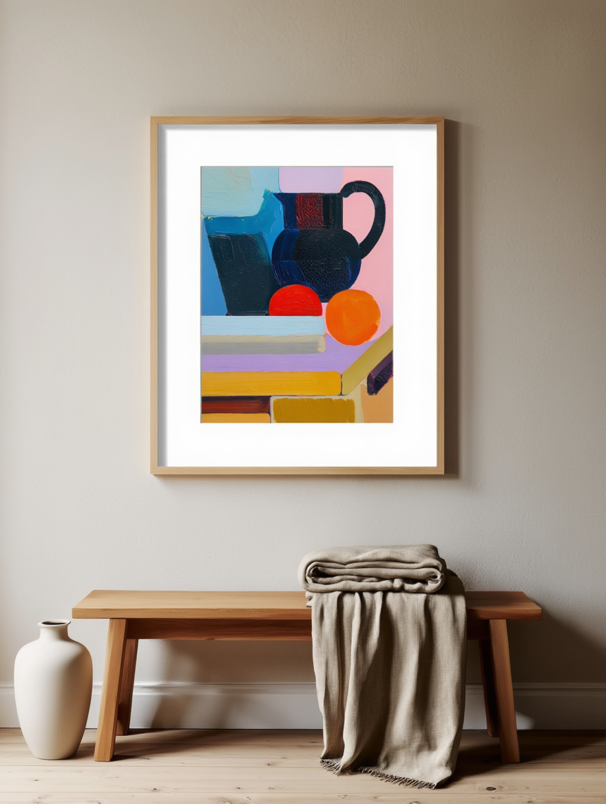 Vilhelm Lundstrøm – Arrangement with Two Oranges, ca. 1938 (Fine Art Poster)