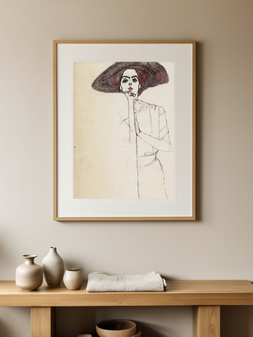 Egon Schiele - Portrait of a Woman