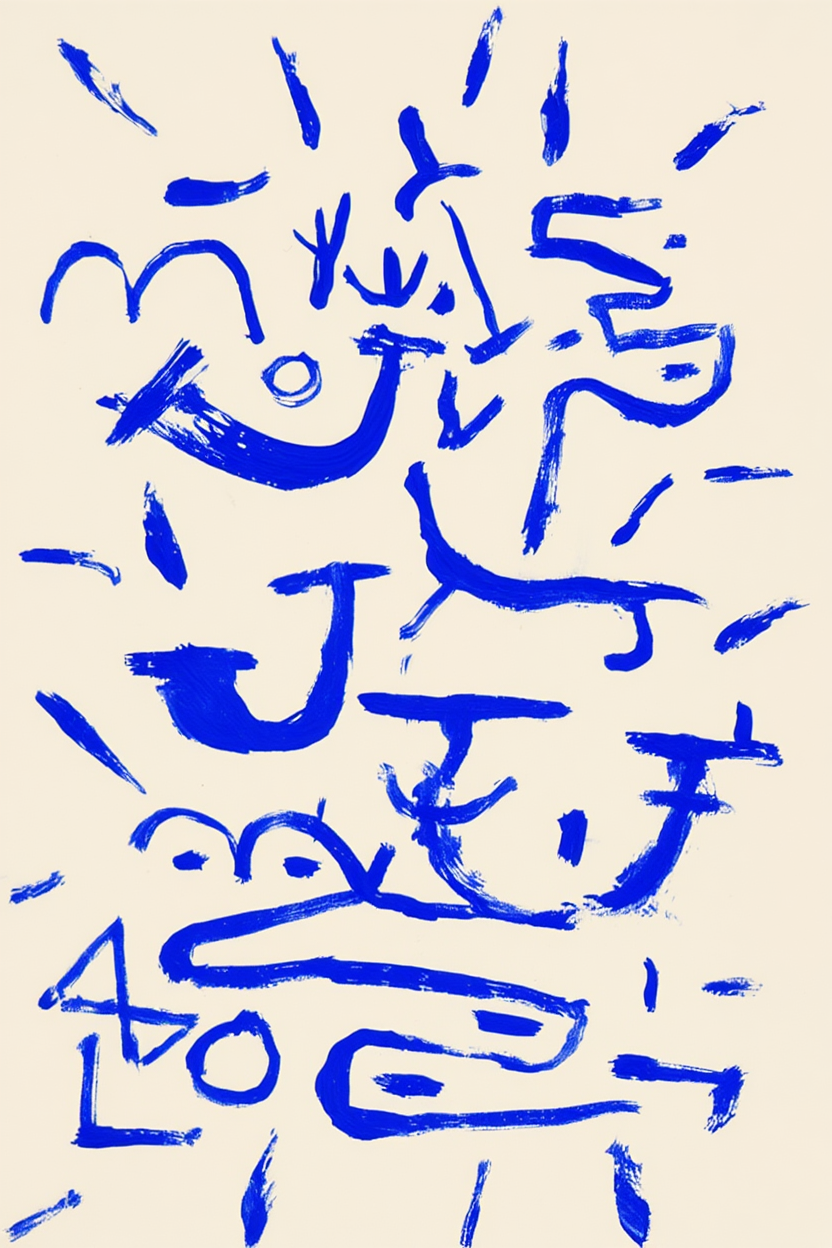 Kriechendes und Baumendes (Creeper and Climber) (1937) by Paul Klee – Abstract Modern Art Print