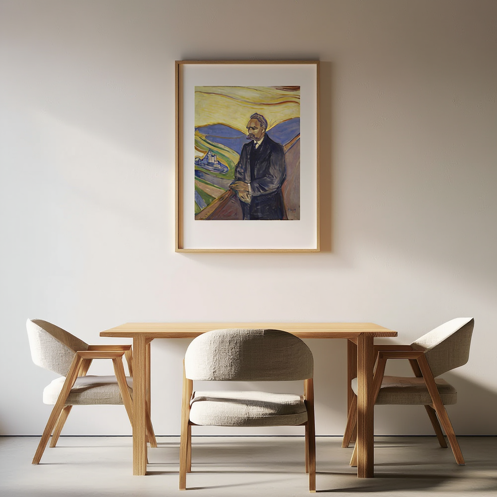 Edvard Munch - Portrait of Friederich Nietszche Poster