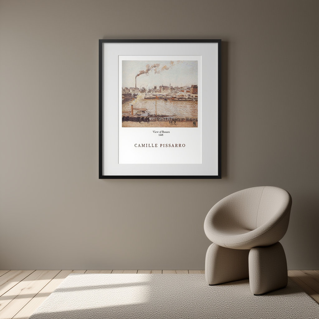 Camille Pissarro - View of Rouen Poster