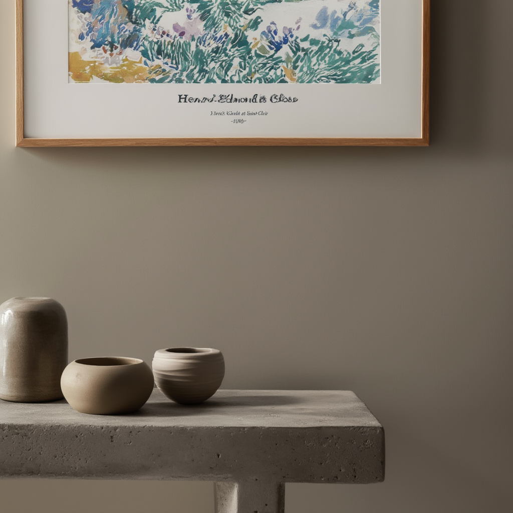 Henri-Edmond Cross - Le Jardin des Artistes à Saint-Clair | Affiche | HakyArts