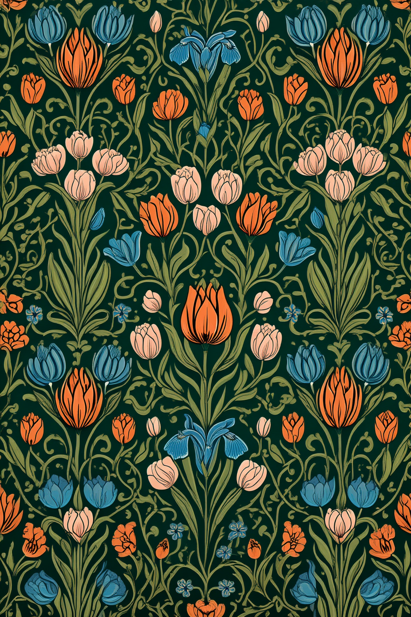 William Morris – Garden Symphony Prints