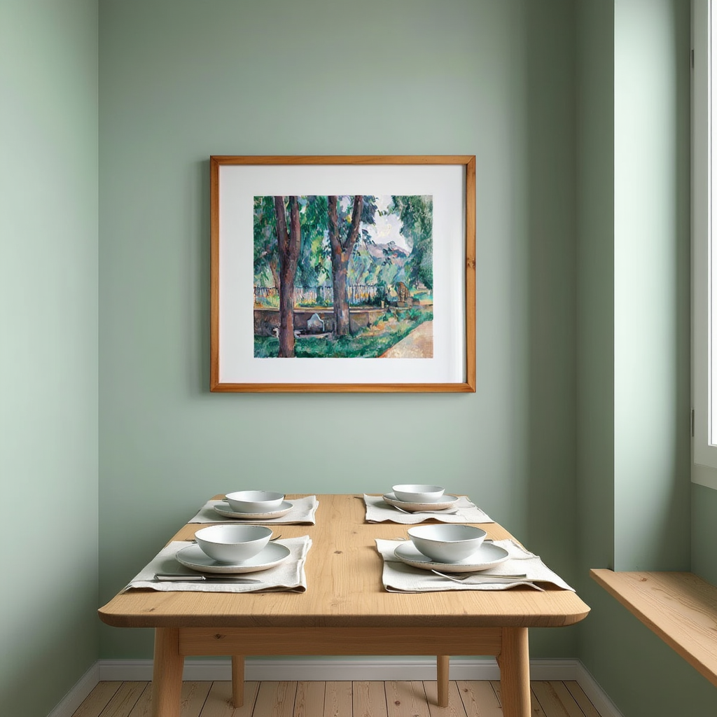 Paul Cézanne - The Pool at Jas de Bouffan Poster