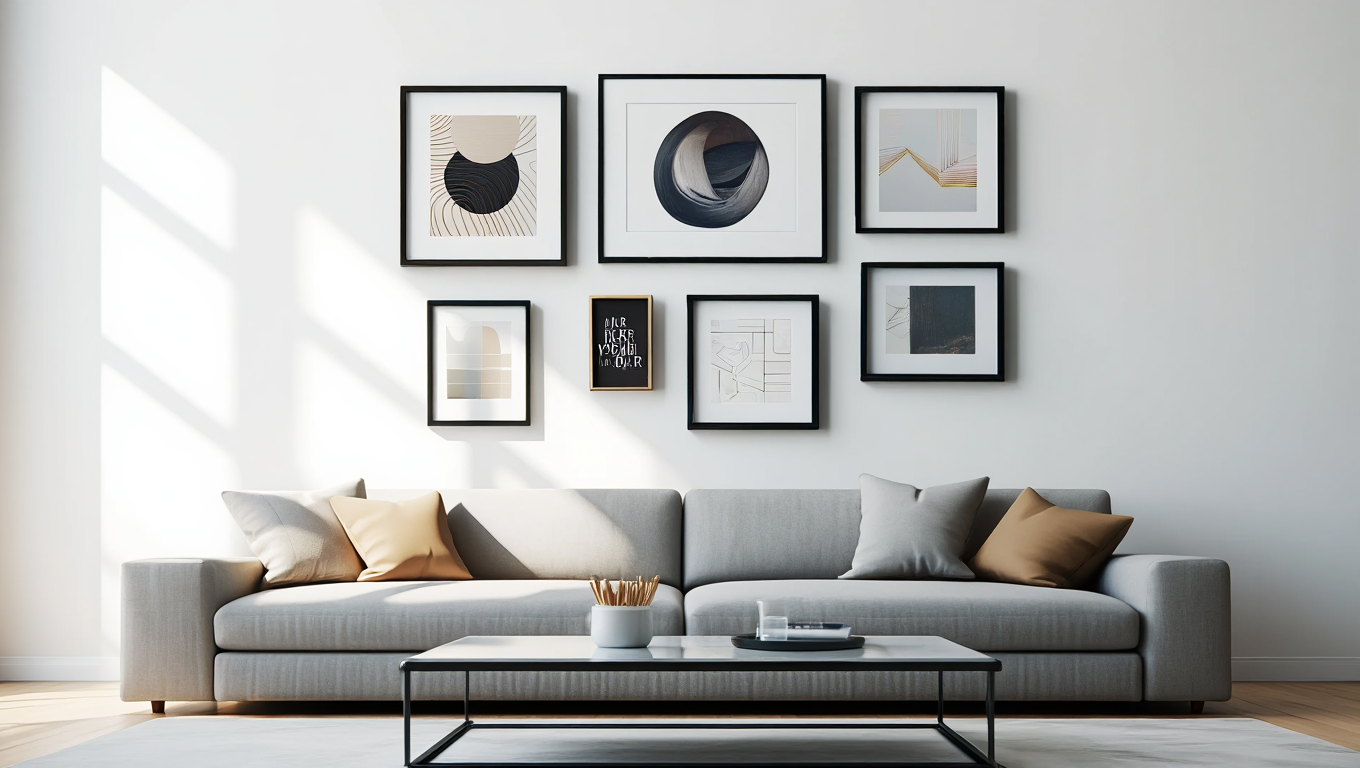 Trendy Gallery Wall – Living Room Set of 6