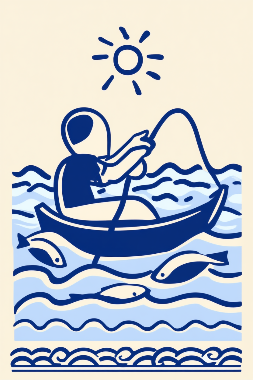 Cycladic Blue – Mediterranean Architectural Illustration