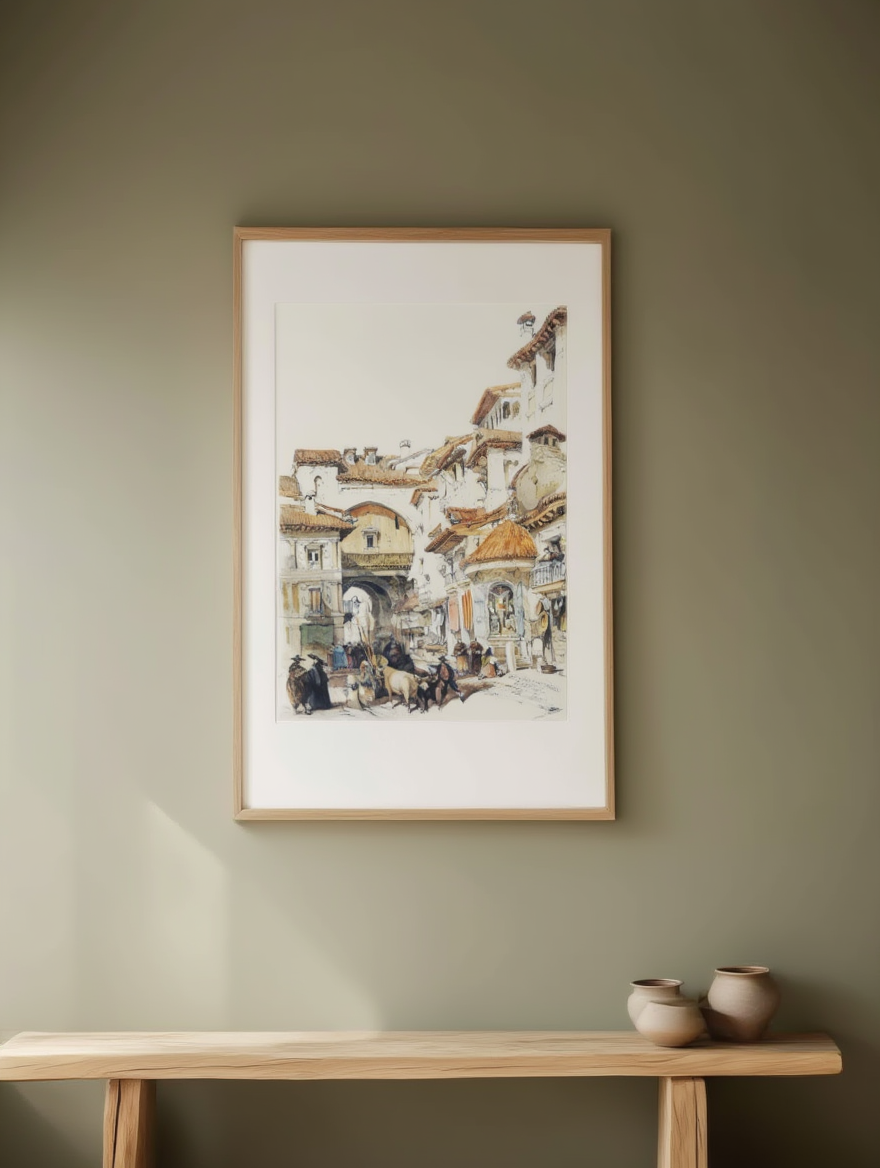Sketches in Spain by David Roberts – 19th-Century Travel & Architectural Art Print - Hakyarts