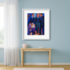 A Group of Artists – Ernst Ludwig Kirchner Poster | Expressionist Figurative & Artist Scene Art Print - Hakyarts