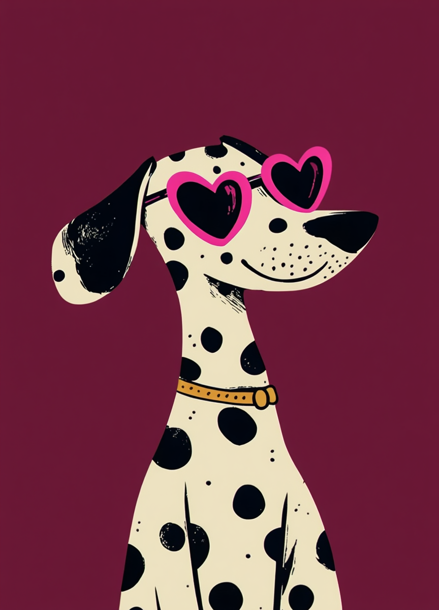 Dog Lover Wall Art – Best Friend Puppy Illustration for Home Decoration