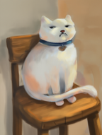 The Cat Who Disapproved – Humorous Wall Art Print