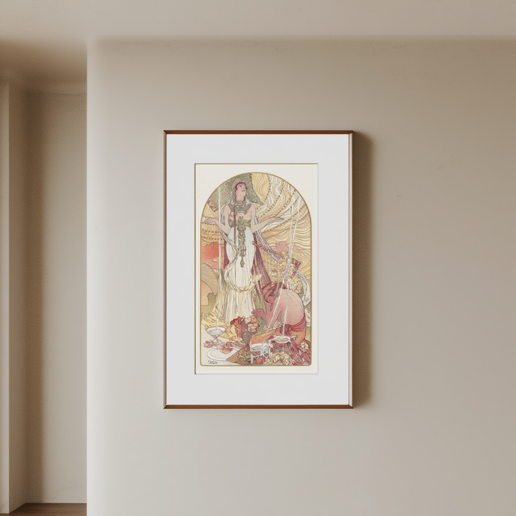 Incantation “Salammbo” by Alphonse Mucha – Art Nouveau Poster Print