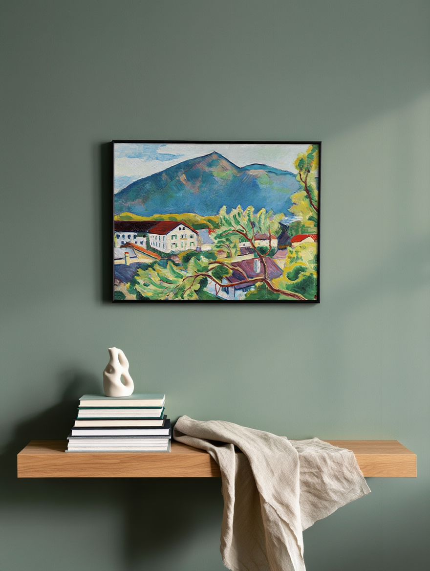 August Macke - Spring Landscape in Tegernsee