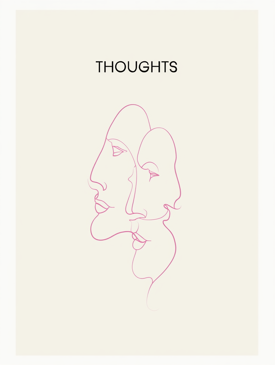 Set of 3 Minimalist Abstract Faces Art Prints – Contemporary Figurative Wall Decor - Hakyarts