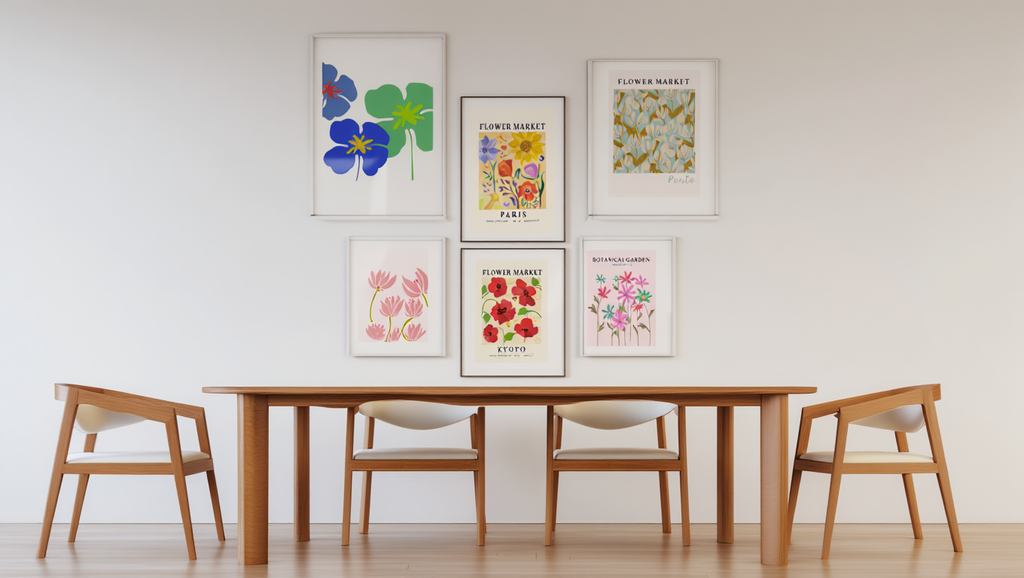 Floral Frenzy: 6 Cheerful Wall Art Prints