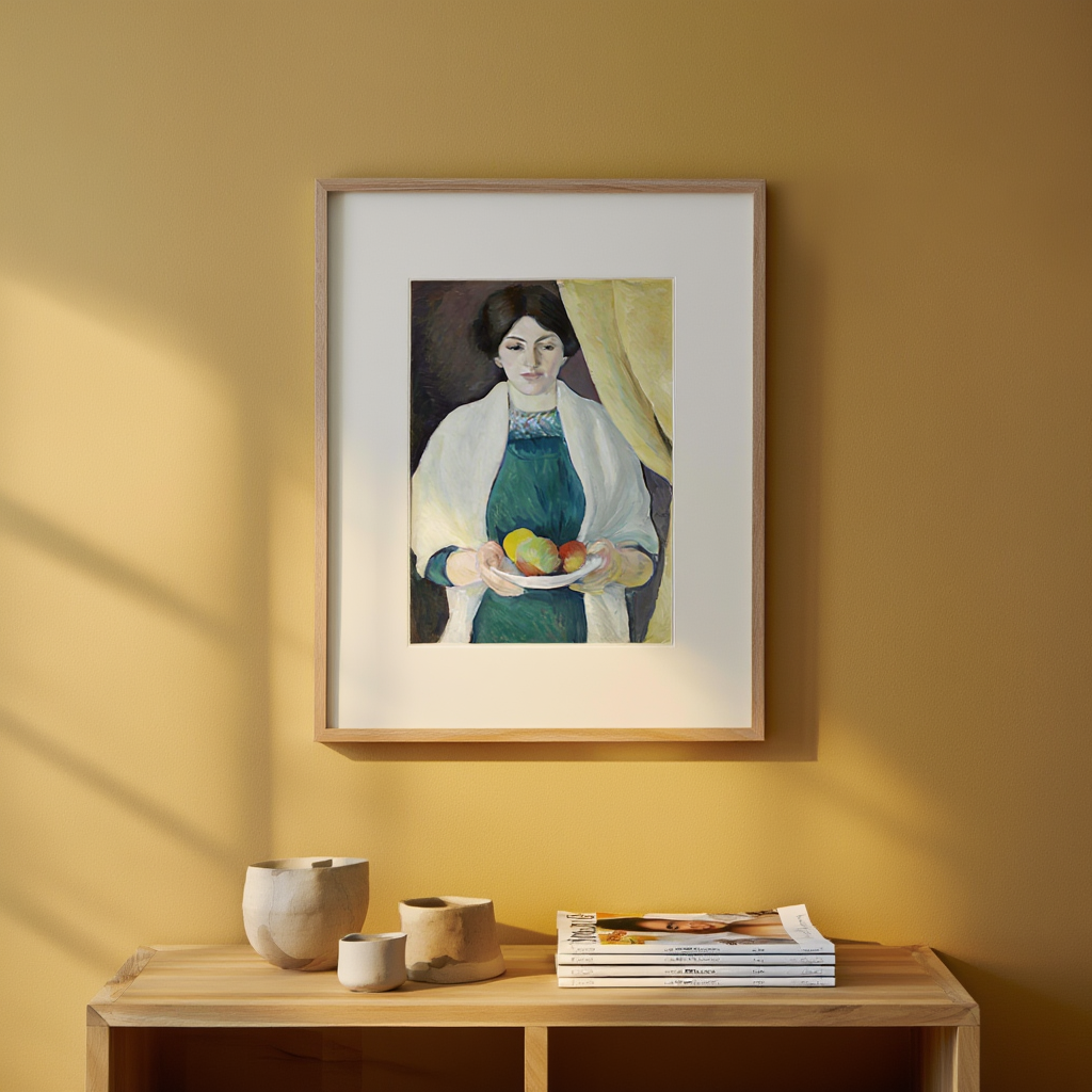 August Macke – Portrait aux pommes | Hakyarts