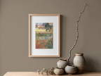 Flowering Garden – Vincent Van Gogh Poster | Post-Impressionist Floral Landscape Art Print