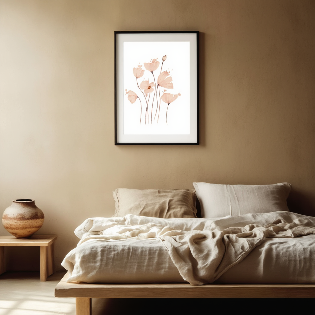 Aquarelle Flower – Vintage Art Poster