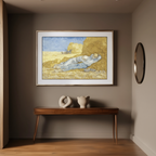 The Siesta – Vincent Van Gogh Poster | Post-Impressionist Rural Scene Art Print