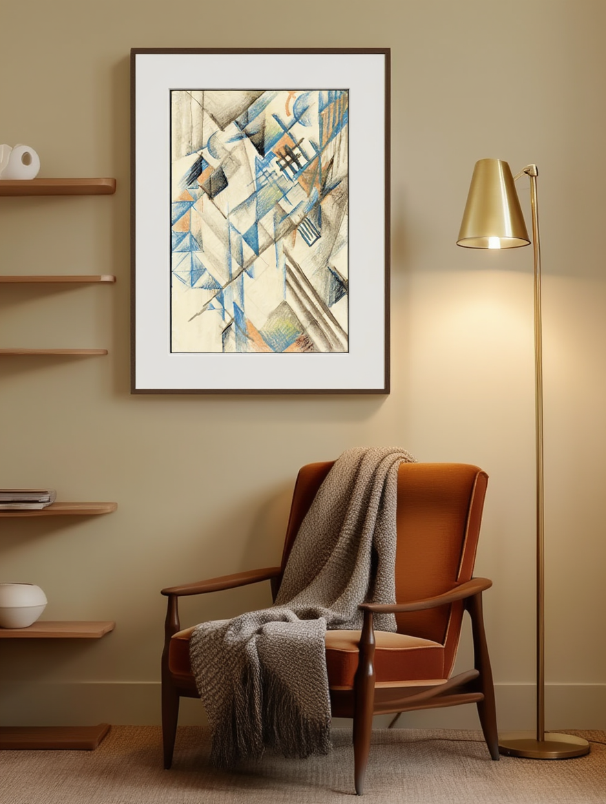 Abstrakte Formen II by August Macke – Expressionist Art Print