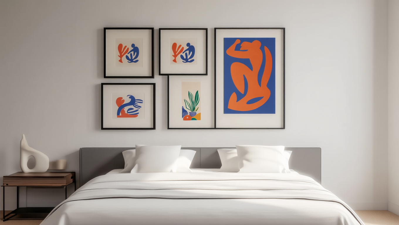 Vibrant Abstractions – Set of 5 Matisse-Inspired Prints