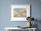 Landscape at Saint-Rémy – Vincent van Gogh Poster | Post-Impressionist Nature & Landscape Art Print