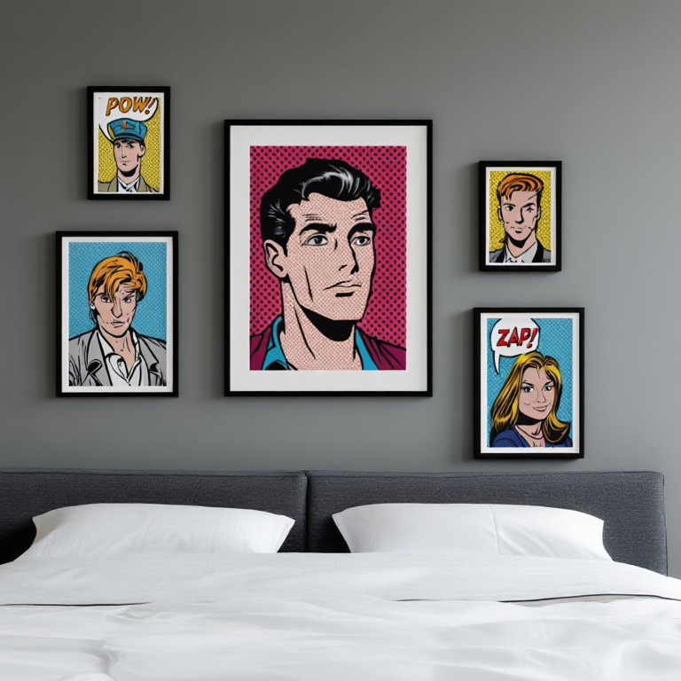 Pop Figures – Set of 5 Figurative Prints