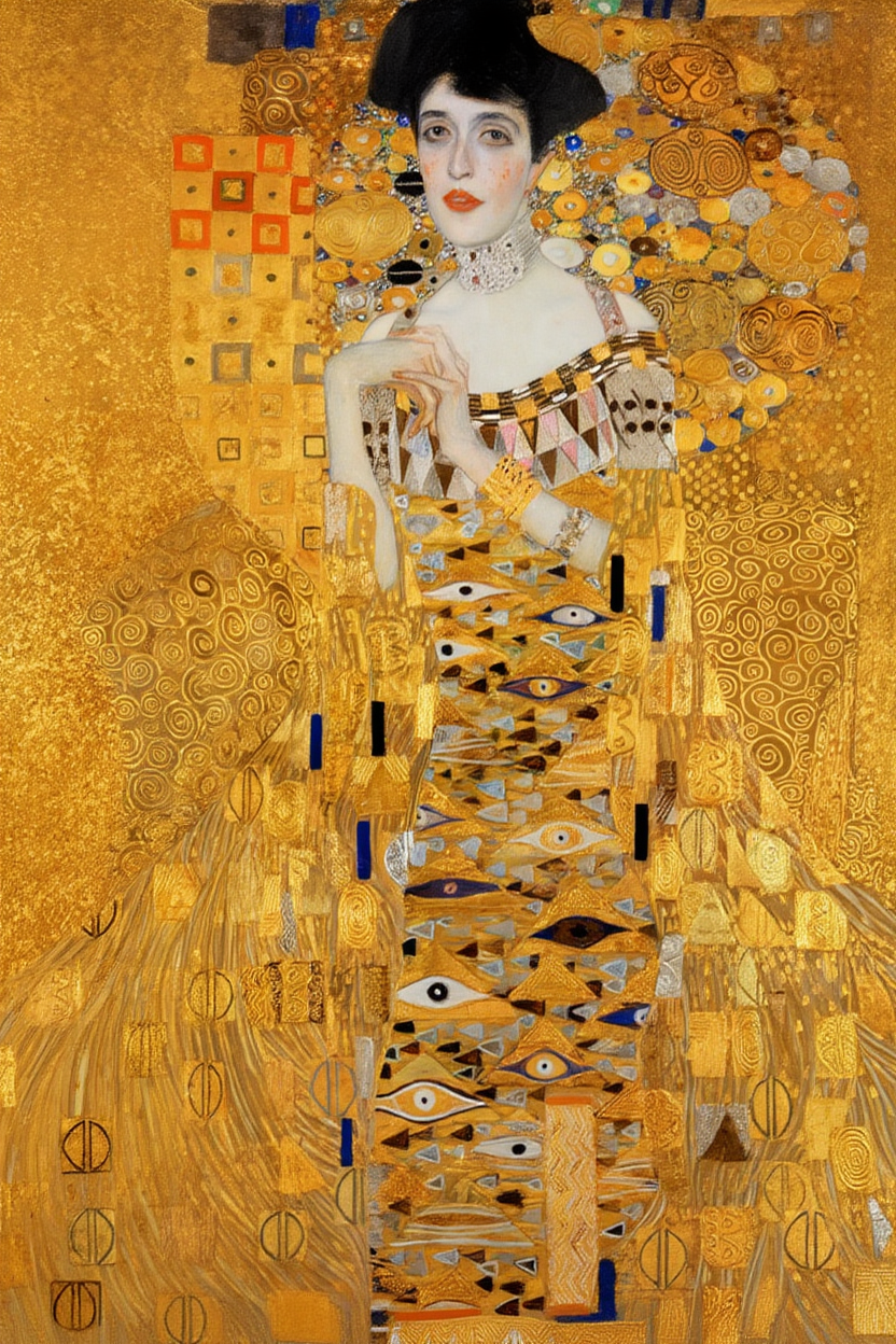 Gustav Klimt - Portræt af Adele Bloch-Bauer I | HakyArts