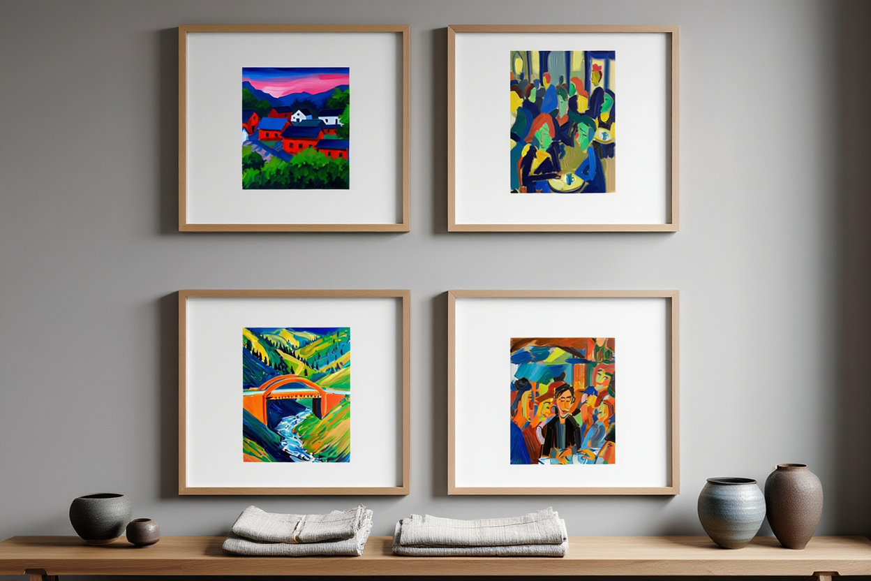 Kirchner Mix and Match 4 Prints — Expressionist Still-Life Quartet
