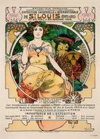 Exposition Universelle & Internationale de St. Louis by Alphonse Mucha – Art Nouveau Poster Print - Hakyarts