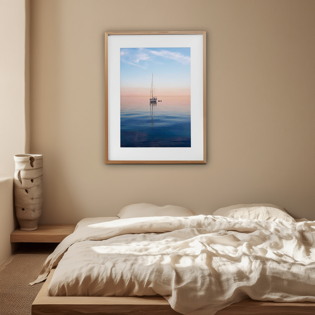Boat on a Lake Poster - Hakyarts