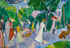 Edvard Weie – At Langelinie Poster | Danish Expressionist Landscape Art Print - Hakyarts