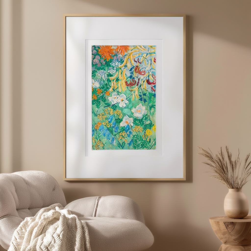 Blumen (1906) by August Babberger – Expressionist Floral Art Print