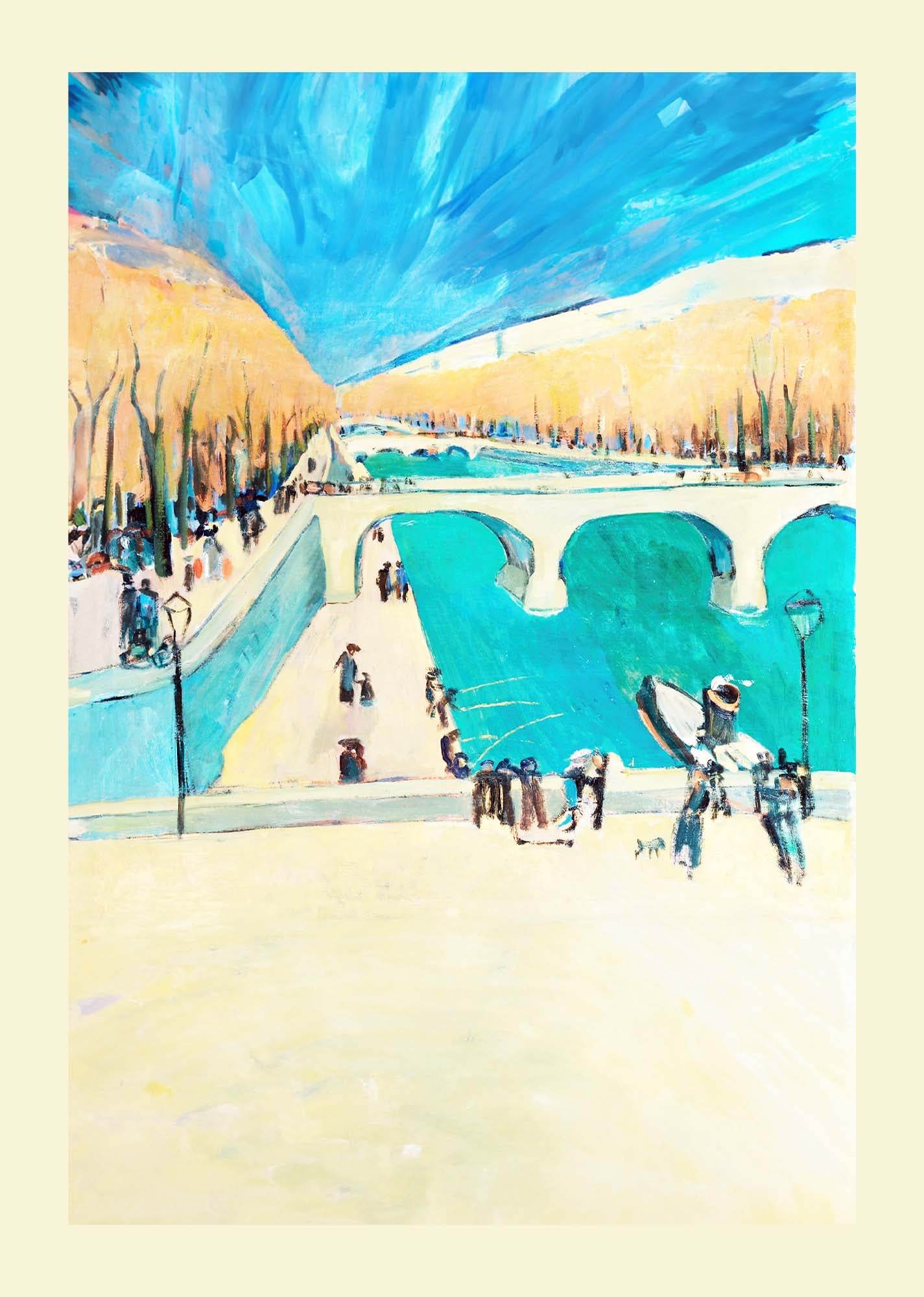 Autumn In Paris 'At The Strand Of The River Seine' - Hakyarts