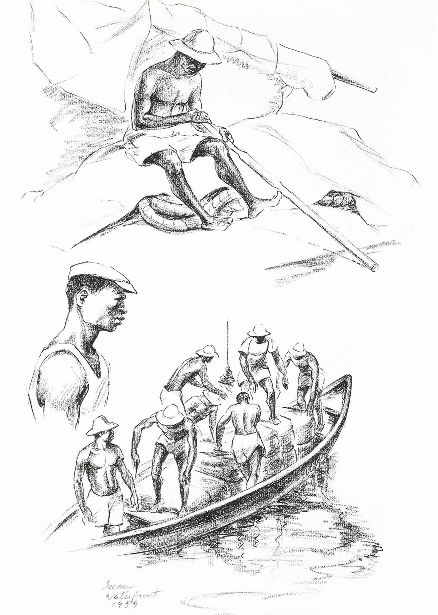 Elton Fax - West Africa Vignettes Pl.18 Poster - Hakyarts