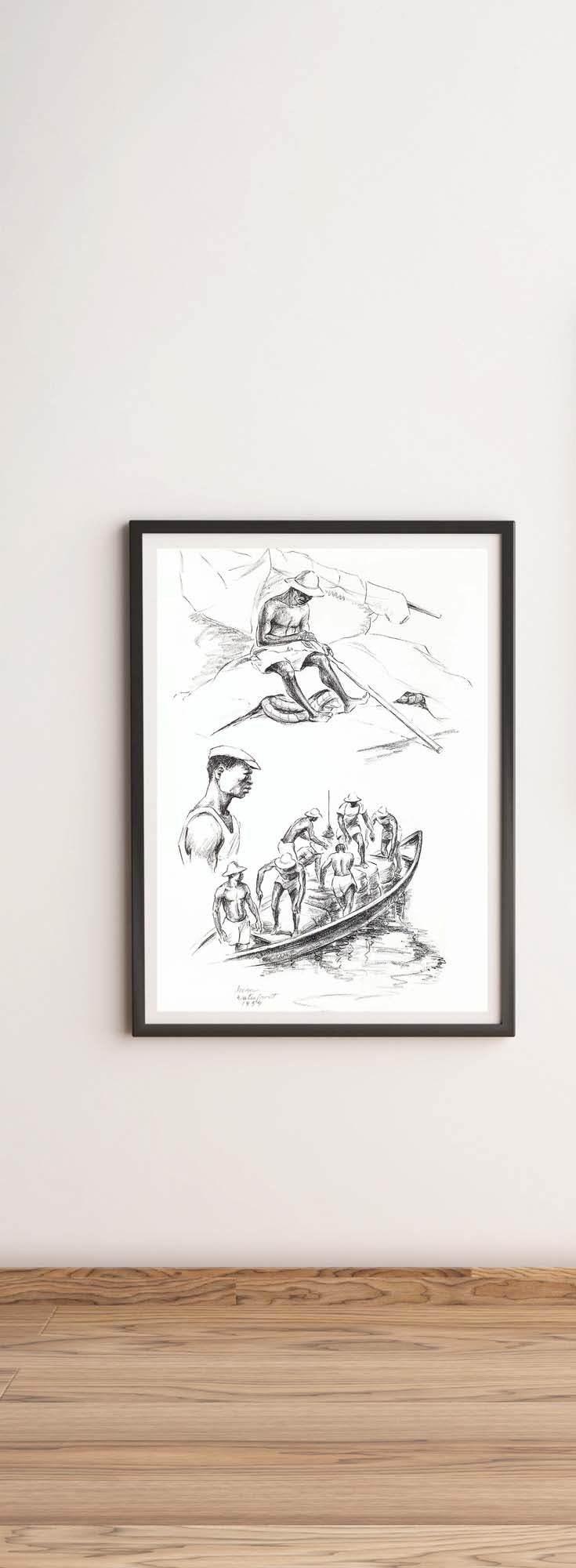 Elton Fax - West Africa Vignettes Pl.18 Poster - Hakyarts