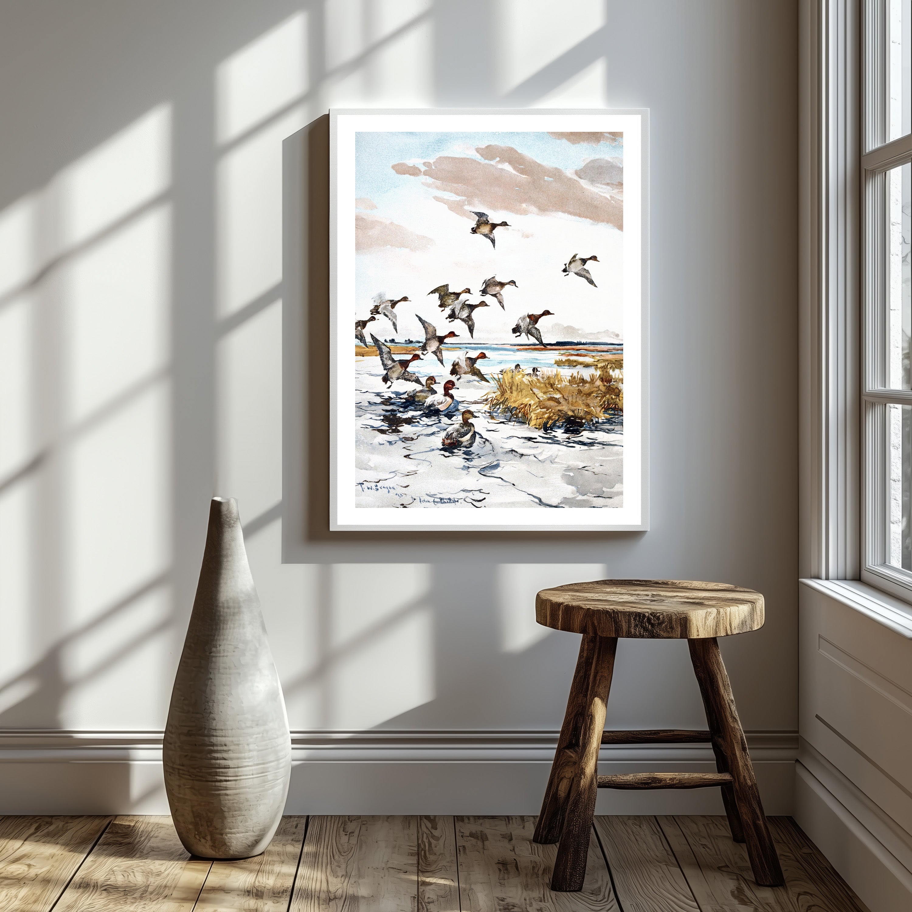 Frank Weston - Red-Heads Coming In