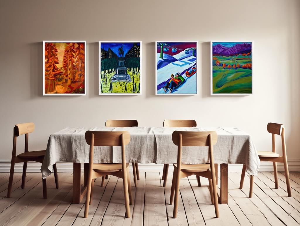Kirchner Mix and Match 4 Prints — Bold Expressionist Portrait Quartet