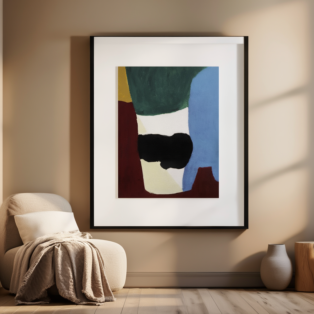 Uprights, Mars Violet and Blue by Arthur Dove – Abstract Modern Art Print
