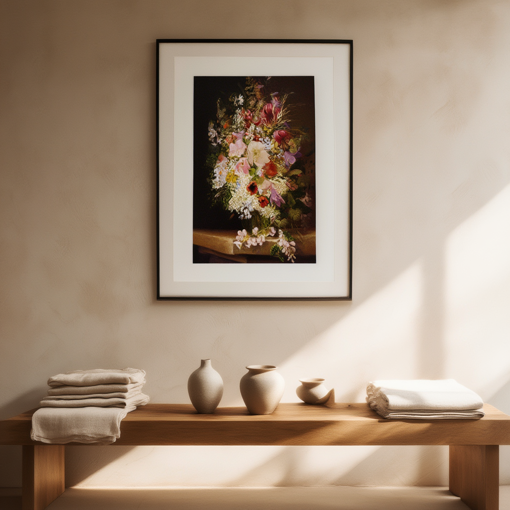 Still Life of Flowers – Classical Botanical & Decorative Art Print